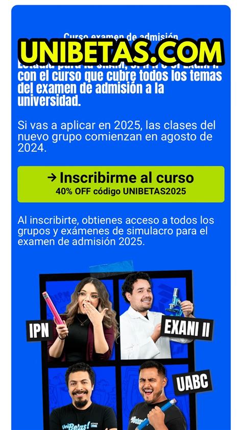 unibetas super pro|Curso examen de admisión a la universidad 2024 Unibetas.